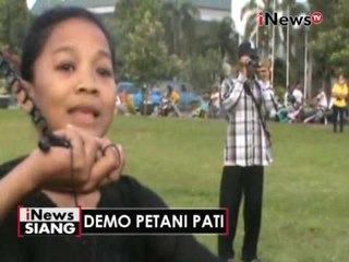 Pengunjuk rasa petani di Pati Jateng, lakukan upacara Harkitnas di Alun - Alun - iNews Siang 20/05