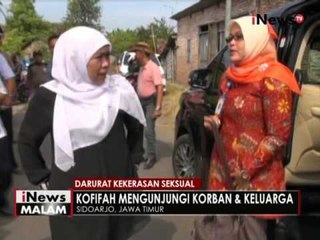 Mensos kunjungi korban kasus pemerkosaan di Sidoarjo, Jatim - iNews Malam 22/05