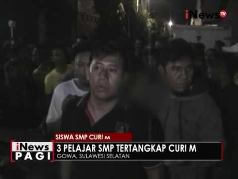 Tertangkap tangan hendak mencuri motor, 3 pelajar SMP di Gowa nyaris babak belur - iNews Pagi 23/05