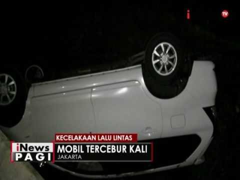 Diduga belum pengendara mahir, sebuah mobil minibus tercebur ke sungai - iNews Pagi 23/05