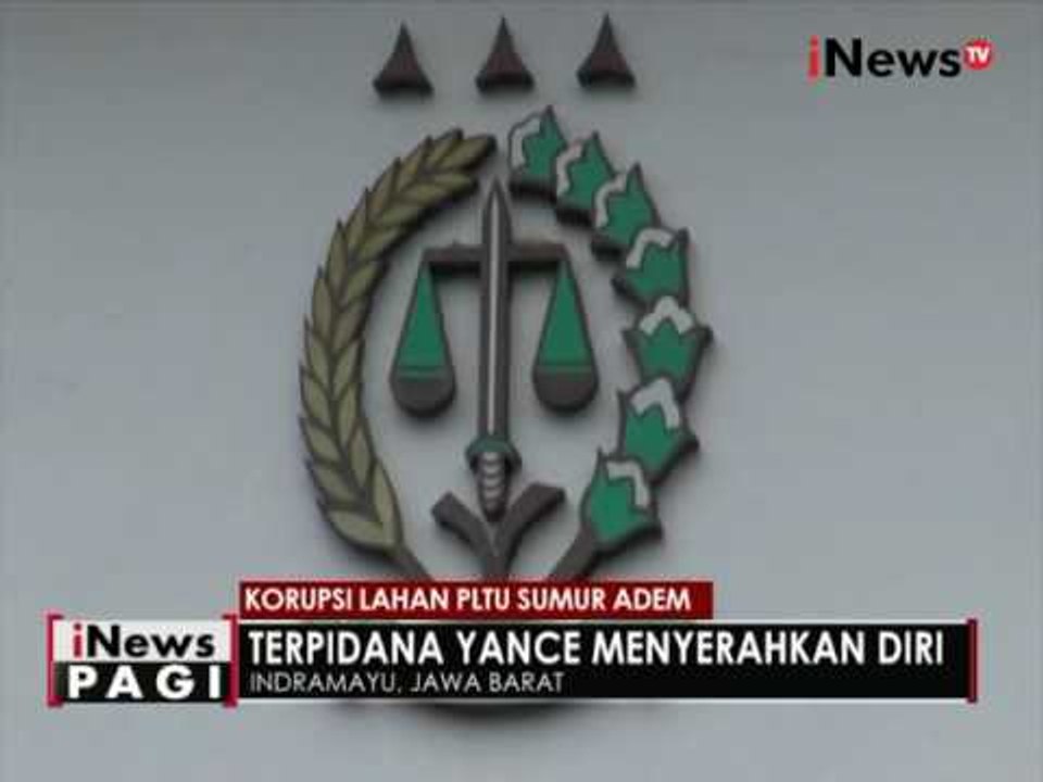 Yamce, tersangka kasus korupsi lahan PLTU Sumur Adem menyerahkan diri - iNews Pagi 24/05
