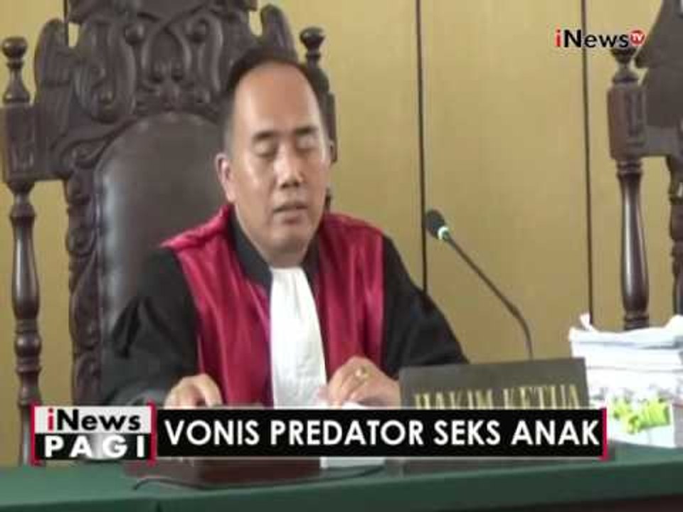 Sony Predator Seks Anak, Di Vonis 10 Tahun Penjara - iNews Pagi 24/05