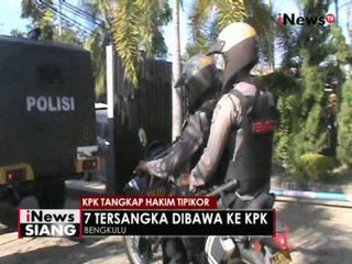 2 hakim Bengkulu yang terjaring OTT KPK dibawa ke Jakarta untuk diperiksa - iNews Siang 24/05