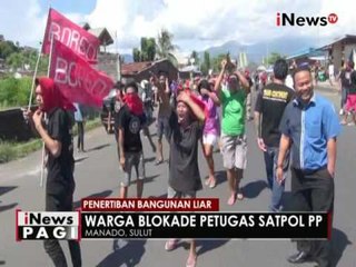 Penertiban bangunan liar yang dijadikan rumah makan di Manado berlangsung ricuh - iNews Pagi 26/05