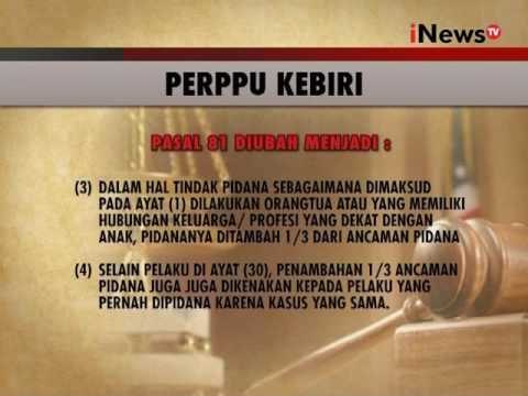 Inilah beberapa perubahan mendasar dalam pasal Perppu kebiri - iNews Siang 26/05