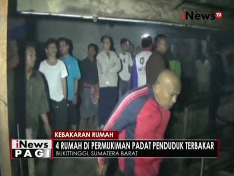 4 rumah dipemukiman padat penduduk di Bukittinggi, Sumbar ludes terbakar - iNews Pagi 25/05