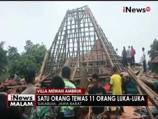 Video herunterladen: Diduga kelebihan beban, sebuah villa mewah di Sukabumi ambruk menimpa warga - iNews Malam 26/05