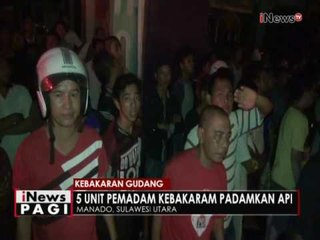 Kebakaran Gudang Mebeul, Di manado, Sulawesi Utara - iNews Pagi 24/05