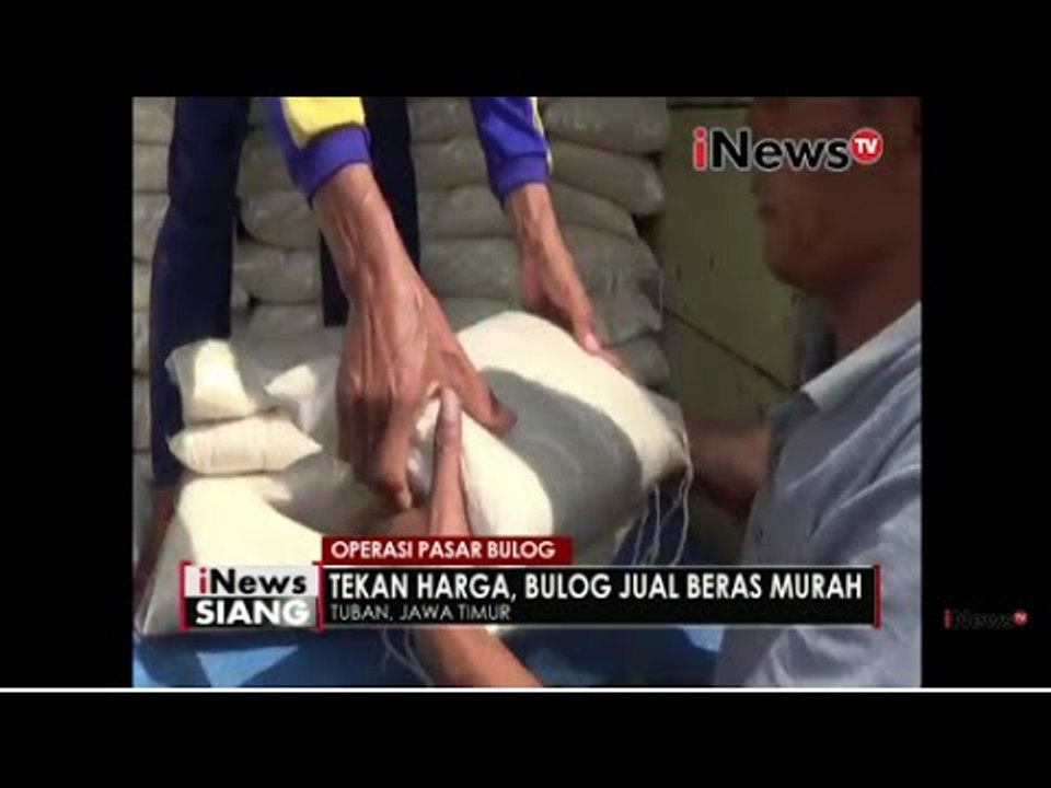 Operasi pasar, 9 Ton beras kualitas premium dij...