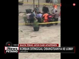 Orangtua lalai, balita 4 tahun tewas terjatuh dari apartemen Green Bay Pluit - iNews Petang 31/05