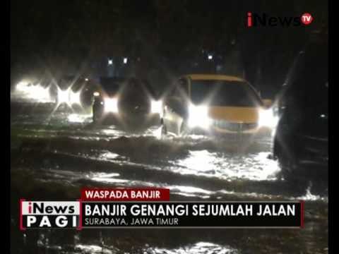 Diguyur hujan lebat selama 4 jam, sejumlah jalan di Surabaya tergenang banjir - iNews Pagi 31/05