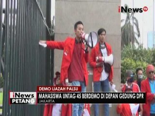 Download Video: Kasus ijazah palsu, ratusan mahasiswa Jakarta gelar demo di depan gedung DPR - iNews Petang 31/05