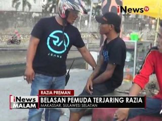 Menanggulangi aksi kriminal saat Ramadhan, Polsek Makassar lakukan razia preman - iNews Malam 01/06
