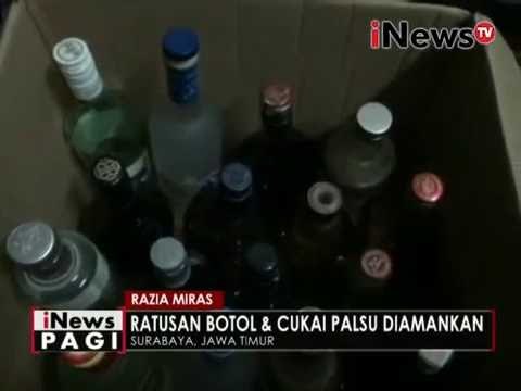 Ratusan miras impor dan cukai palsu disita petugas, Surabaya - iNews Pagi 02/06