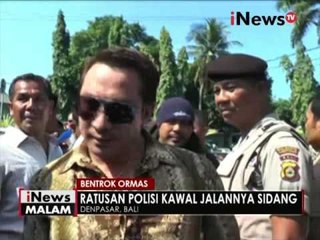 Ratusan Polisi kawal jalannya sidang antara 2 Ormas di Bali - iNews Malam 02/06