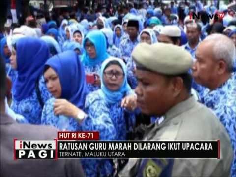 Ratusan guru di Ternate protes setelah ridak diizinkan ikuti upacara bendera - iNews Pagi 18/08