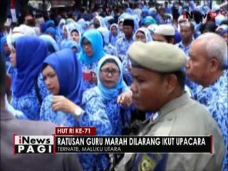 Ratusan guru di Ternate protes setelah ridak diizinkan ikuti upacara bendera - iNews Pagi 18/08