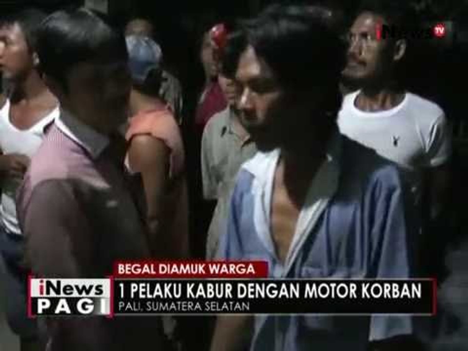 2 pelaku begal di Pali diamuk warga hingga babak belur - iNews Pagi 18/08
