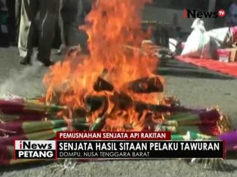 Puluhan senjata api dan miras di Dompu, NTB dimusnahkan kepolisian - iNews Petang 07/06