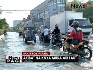 Banjir ROB Jakarta diakibatkan naiknya muka air laut - iNews Pagi 09/06
