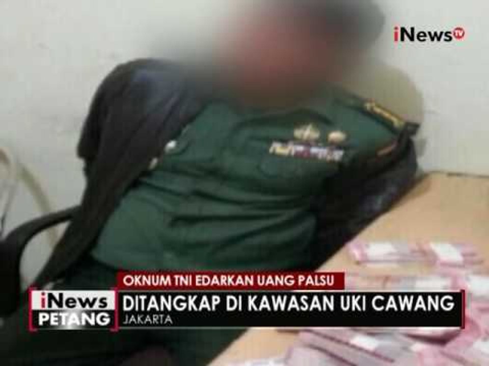 Seorang oknum perwira ditangkap polisi karena diketahui mengedarkan uang palsu - iNews Petang 08/06