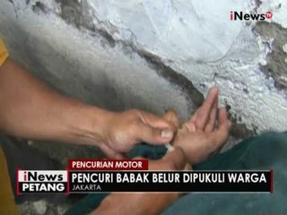 Kedapatan curi motor, seorang pemuda babak belur dihajar warga di Tanjung Duren - iNews Petang 10/06