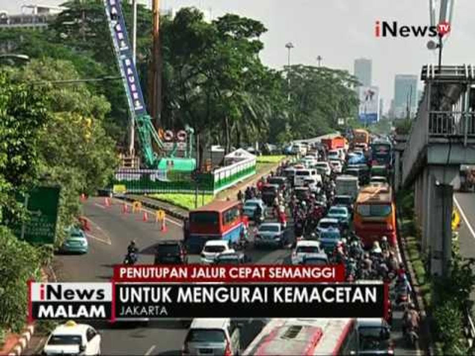 Revitalisasi simpang susun Semanggi, kemacetan karena jalur cepat ditutup - iNews Malam 12/06
