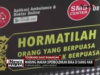 Banyaknya razia warung makanan saat Ramadhan, warung nasi di Purwakarta buka - iNews Malam 12/06