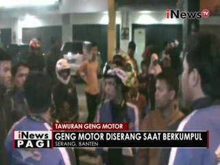 Download Video: Tawuran geng motor, Geng motor diserang saat berkumpul - iNews Pagi 14/06