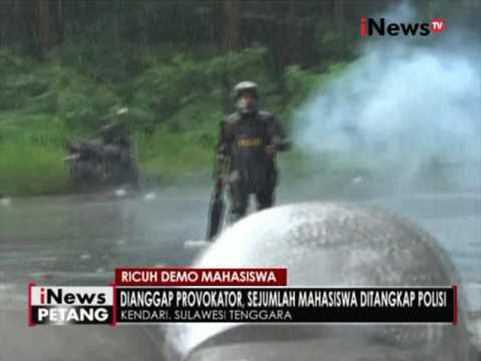 Ricuh demo Mahasiswa, sejumlah mahasiswa dianggap provokator ditangkap polisi - iNews Petang 13/06