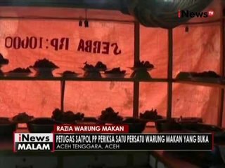 Satpol PP Aceh gencar razia warung makan yang buka disiang hari - iNews Malam 14/06