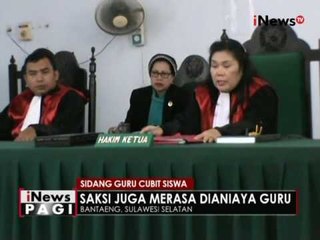Saksi dihadirkan dalam sidang lanjutan kasus guru cubit siswa di Bantaeng - iNews Pagi 16/06