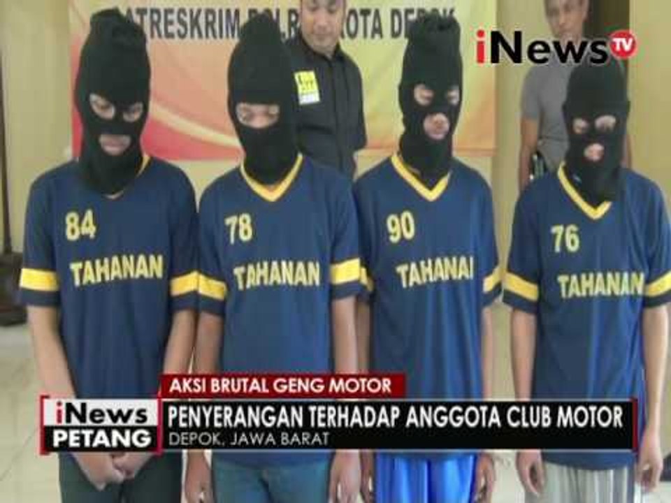Rekaman CCTV perkelahian Geng Motor Dan Club Motor di Depok - iNews Petang 21/06