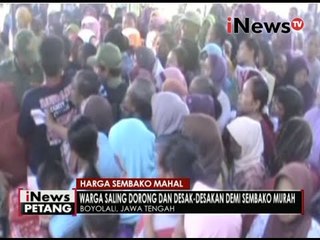 Antri sembako murah, balita dan lansia nyaris pingsan - iNews Petang 23/06