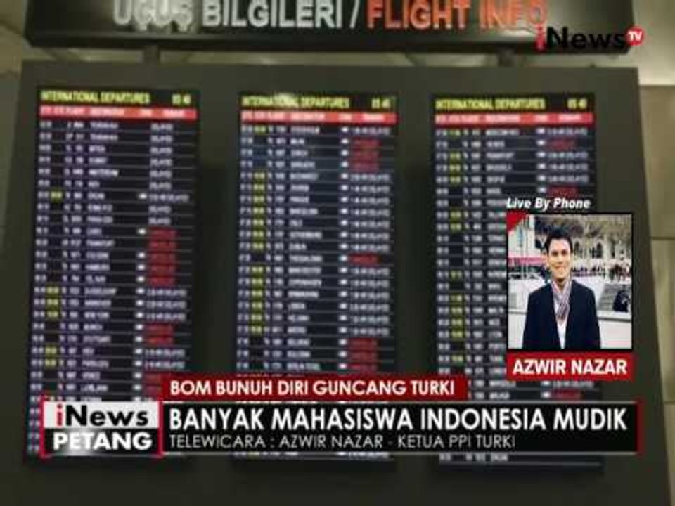 Live by phone : kondisi terkini pasca ledakan bom bunuh diri di Turki - iNews Petang 29/06