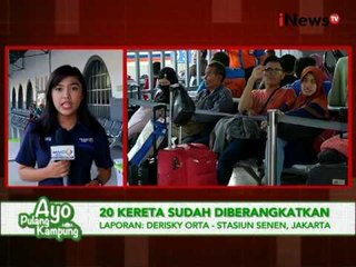Live report : kondisi arus mudik di Stasiun Senen, Jakarta - iNews Petang 30/06