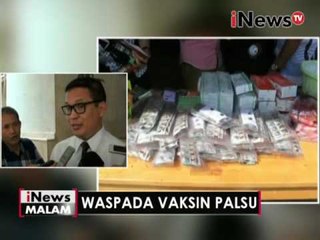 Bareskrim Polri duga peredaran dan penggunaan vaksin palsu disejumlah RS - iNews Malam 29/06