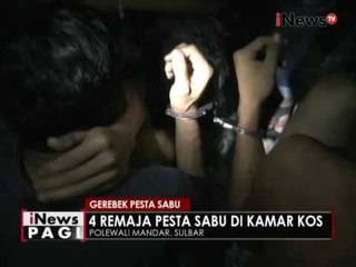 Polisi gerebek 4 remaja saat pesta sabu disebuah kamar kos - iNews Pagi 04/07