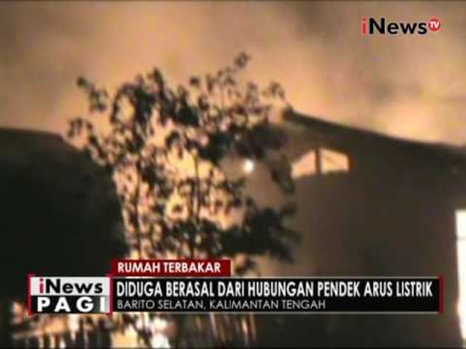 Kebakaran rumah di Barito, diduga api berasal dari hubungan pendek arus listrik - iNews Pagi 04/07