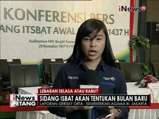 Live Report : Sidang isbat penentuan 1 Syawal oleh Kementerian Agama - iNews Petang 04/07