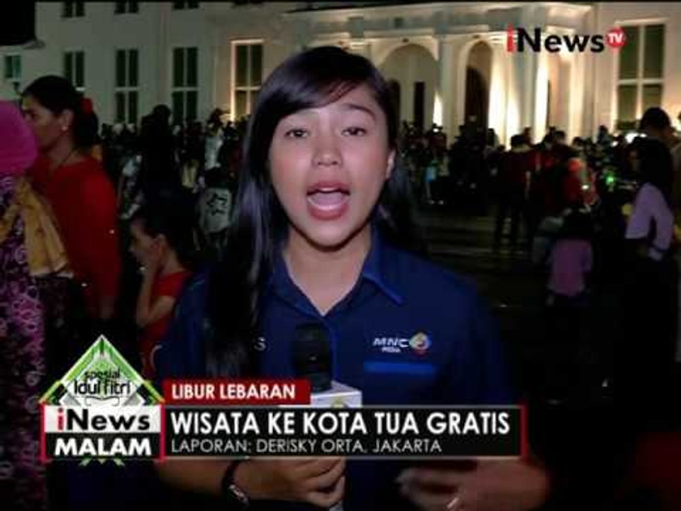 Libur lebaran, kawasan Kota Tua dipadati pengunjung hingga malam hari - iNews Malam 06/07