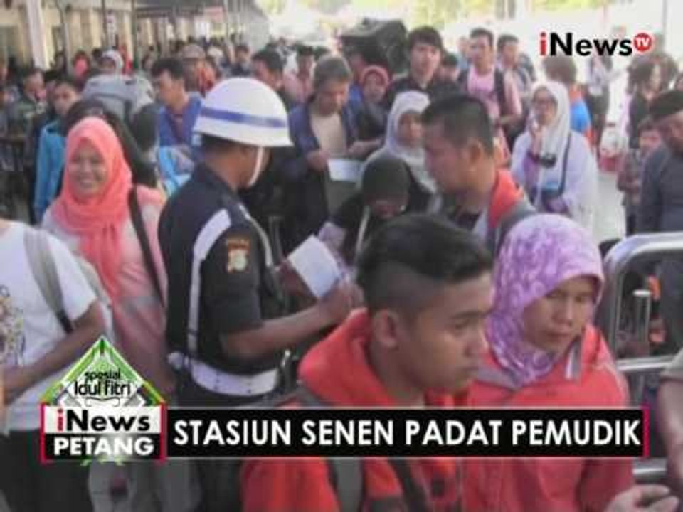 Hari kedua lebaran, Stasiun Senen masih dipadati pemudik dan wisatawan - iNews Petang 07/07