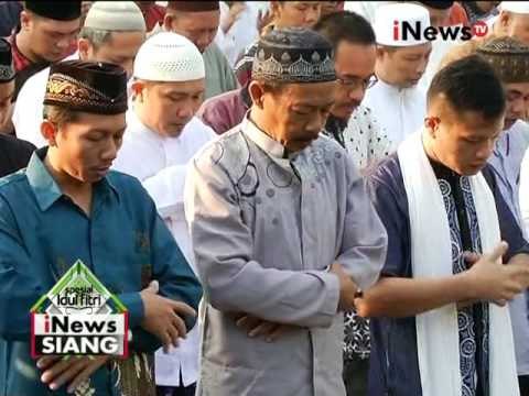 Ribuan penghuni rutan cipinang lakukan salat Idul Fitri dihalaman lapas - iNews Siang 06/07