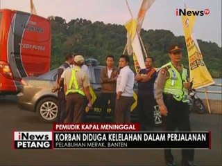 Pemudik kapal menginggal, diduga kelelahan dalam perjalanan - iNews Petang 11/07