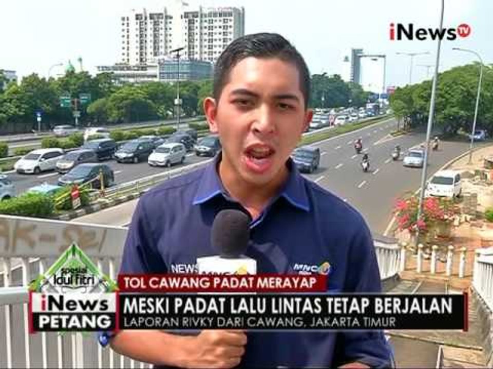 Hari kedua lebaran, tol Cawang padat merayap - iNews Petang 07/07