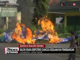 Balon udara terbakar setelah tak lama diterbangkan - iNews Petang 13/07