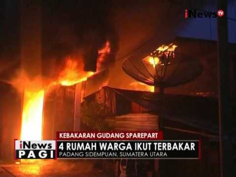 Gudang spare part & 4 rumah warga di Padang Sidempuan, Sumut ludes terbakar - iNews Pagi 15/07