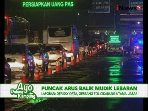 Live report : Arus balik lebaran 2016, pantauan lalu lintas di Tol Cikarang - iNews Malam 17/07
