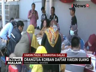 Orang tua korban vaksin palsu, datangi Rumah sakit untuk vaksin ulang - iNews Malam 18/07