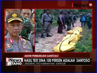 Akhir pemburuan santoso, test DNA 100 persen adalah santoso - iNews Petang 20/07